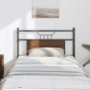 Kopfteil Braun Eichen-Optik 90 cm Holzwerkstoff und Stahl