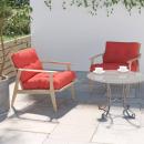 Palettenkissen 2-tlg. Rot Stoff