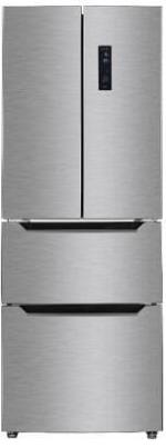 ARDEBO.de Wolkenstein FD351DNFIX Side-by-Side Kombination French Door, 63,5 cm breit, 320 L, Kindersicherung, LED Beleuchtung, regelbares Thermostat, Edelstahloptik