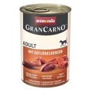 Animonda Dog GranCarno Adult mit Geflügelherzen 400g (Menge: 6 je Bestelleinheit)