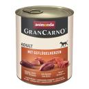 Animonda Dog GranCarno Adult mit Geflügelherzen 800g (Menge: 6 je Bestelleinheit)