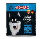AMORA Dog Fleisch Pur Lachs & Kabeljau 400g (Menge: 6 je Bestelleinheit)