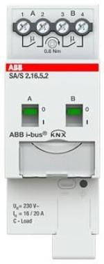 ARDEBO.de ABB SA/S2.16.5.2 Schaltaktor, 2-fach, 16A, C-Last (2CDG110265R0011)