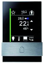 ARDEBO.de digitalSTROM AIZO X-TK-613446 Unterputz-Touch Raumbediengerät, 230V, schwarz (X-TK-613446)