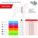 Curli Apple Leather Clasp Vest Geschirr braun XS