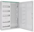 ARDEBO.de ABN ABNRM205M01 Feldverteiler AP, 160mm, mit Lüftungstüre, 5 Reihen, REG Mediafeld LexCom