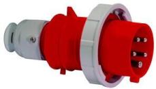 ARDEBO.de Bals CEE Stecker, 16A, 5-polig, 6h, IP67, 400V, Quick Connect, rot (21239)