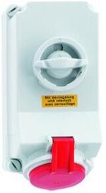 ARDEBO.de Bals 16043 CEE-Steckdose, 32A, 400V, 6h, 5-polig, IP44, abschaltbar, rot (16043)