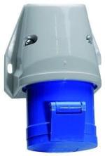 ARDEBO.de Bals CEE Wandsteckdose, 3x32A, 230V, IP44, Quick-Connect, blau (11919)