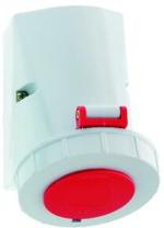 ARDEBO.de Bals 1155 BALS Wandsteckdose, 32A, 5p, 400V, 6h, IP67, Gehäusegröße 126x83mm, rot (1155)