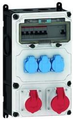 ARDEBO.de Bals 89091 VARIABOX Steckdosen-Kombination, abgesichert, 5-polig, IP44, grau (89091)