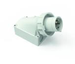 ARDEBO.de Bals 24689 Wandgerätestecker, 63A, 5p, >50V, 1H, GTB-W-ST, IP67, Gehäuse 170x118mm, grau (24689 )