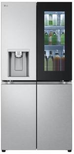 ARDEBO.de LG GMG761MBAE Stand Side-by-Side Kombination Multidoor, 83,5 cm breit, 508 L, InstaView, Wassertank, Eis-, Crushed Ice- und Wasserspender, WLAN, Metal Sorbet