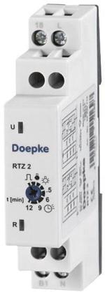 ARDEBO.de Doepke RTZ 2 Treppenlicht Zeitschalter 1 Schließer TW 10P 230V AC DIN-Schiene (9980719)