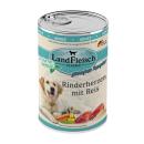 Landfleisch Dog Classic Rinderherzen mit Reis & Gartengemüse 400g (Menge: 6 je Bestelleinheit)