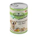 Landfleisch Dog Classic Rinderpansen mit Reis & Gartengemüse 400g (Menge: 6 je Bestelleinheit)