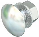 ARDEBO.de OBO Bettermann FRSB 6x12 A2 Flachrundschraube, mit Kombimutter, M6x12, Edelstahl (6406138)