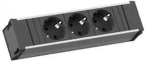 Bachmann Steckdosenleiste CONI, 3xSchuko, GST18, schwarz (333.1007)