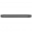 Hochbeet Pulverbeschichteter Stahl 450x140x36 cm Grau