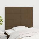 Kopfteile 2 Stk. Dunkelbraun 80x5x78/88 cm Stoff
