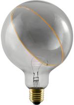 ARDEBO.de SLV LED Illusion Globe 125 slanting top LED-Leuchtmittel, E27, PHASE dimmbar, 5W, 2200K, Glas, rauchgrau (1008160)