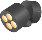 ARDEBO.de SLV R-CUBE Wand- und Deckenaufbauleuchte, IP65, 2700/3000K, PHASE dimmbar, anthrazit (1007511)