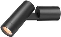 ARDEBO.de SLV S-TUBE Wand- und Deckenaufbauleuchte, IP65, GU10, 1x max. 10W, schwarz (1007653)