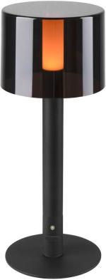 ARDEBO.de SLV TAHA mobile Außenleuchte, Leuchten-Set, IP65, 2700K, dimmbar, USB-C, schwarz (1007380)