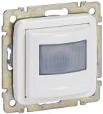 ARDEBO.de Legrand CREO 2-Leiter Bewegungsmelder ohne Neutralleiter mit Handschalter; Erfassungsbereich: 170°; 100W LED; Farbe: Ultraweiß (775772A)