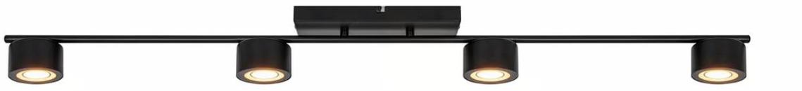 ARDEBO.de Nordlux Clyde 4-Rail Spotlight, 16W, 350lm, 2700K, schwarz (2213530103)