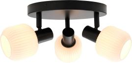 ARDEBO.de Nordlux Milford Mini 3-Rondel Deckenleuchte, E14, IP20, 220-240V, schwarz (2412606003)