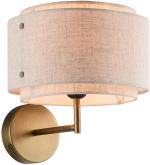 ARDEBO.de Nordlux Takai Wandleuchte, E27, IP20, 25W, Stoff-Lampenschirm, beige (2320421018)