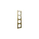 ARDEBO.de Merten MEG4040-2341 Echtglasrahmen, Gold, 4fach