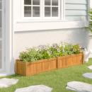 Hochbeet 150x30x25 cm Massivholz Teak 