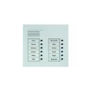 TCS PUK12/2-EN Audio Außenstation, 12 Klingeltasten (rechtsbündig), 2-spaltig, Unterputz, Serie PUK, silber