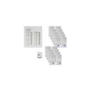 TCS PPUF18/2-EN/02 pre:pack Audio Unterputz für 18 Wohneinheiten, mit Außenstation PUK, 18 Klingeltasten, 2-spaltig + 18 x Freisprecher ISW3030 + Steuergerät BVS20