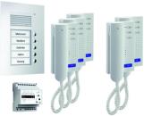 TCS PPU05-EN/02 vorkonfigurierte Türsprechanlage für 5 Wohneinheiten zum Gegensprechen, Unterputz, Türtelefon