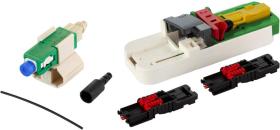 ARDEBO.de Metz Connect OpDAT FASTTM Hybrid Steckerbausatz SC APC OS2 VPE=20 Stück für Adern Ø 0,25 + 0,9 mm inkl. Cleaver-Set und Faser-Guide (1509QAEA0010-E)