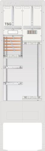 ARDEBO.de ABN SB205ZL1510 Straßenbeleuchtung Anschlusssäule 1 ZP, TSG, 5pol Leerplatz 250x750mm