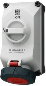 ARDEBO.de Mennekes DUO R Wandsteckdose, 32 A, 4 p, 400-440 V, Schraubkontakt (5704403G)