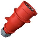 ARDEBO.de Mennekes Stecker AM-TOP, 7 p, 16 A, 400 V, Schraubkontakt, rot (742)