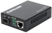 ARDEBO.de Intellinet Medienkonverter 10/100/1000Base-TX auf SFP ( GBIC ), schwarz (510493)