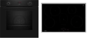 ARDEBO.de Neff BX38IB0 N30/N70 A+ Backofen-Set (B1CCC0AK3 + T58SHF1L0) mit Induktionskochfeld, 60 cm breit, 71 L, 5 Heizarten, schwarz