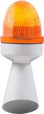 ARDEBO.de Sirena Signalhupe klein, 4 Lichtsignale, linear, 96dB, orange (38872)