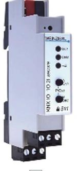 ARDEBO.de Weinzierl KNX IO 511.1 secure KNX Schaltaktor 1-fach und Binäreingang 2-fach mit Security, REG, grau (5327)