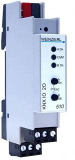 ARDEBO.de Weinzierl KNX IO 510.1 secure KNX Schaltaktor 2-fach mit Security, REG, grau (5444)