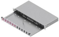 ARDEBO.de EasyLan LWL Verteilerfeld Basic LSB0B223 Grade C 1HE/12P 12xLC-Duplex OM3 RAL7035, grau (LSB0B223)