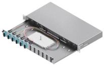 ARDEBO.de EasyLan LWL-Spleißgehäuse Basic LSB1B113 1HE 12x SC-Duplex Standard OM3 ausziehbar (LSB1B113)