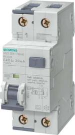 ARDEBO.de Siemens 5SU1354-3KK16 FI/LS-Schalter, 10 kA, 1P+N, Typ F, superresistent K, 30 mA, B-Char, In: 16 A, Un AC: 230 V