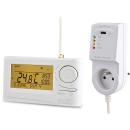 ARDEBO.de Elektrobock BT32GST Funk Raumthermostat mit GSM Modul, mit Steckdosenempfänger, Weiß
